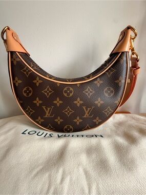 Louis Vuitton Loop Handbag Monogram Canvas Hobo Bag